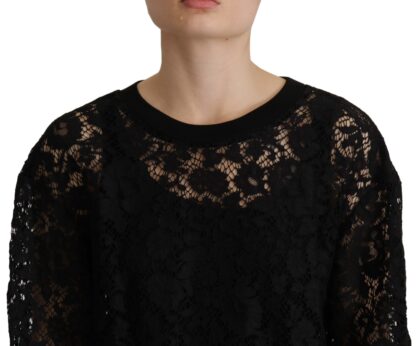 Dolce & Gabbana - Elegant Black Long Sleeve Blouse Top