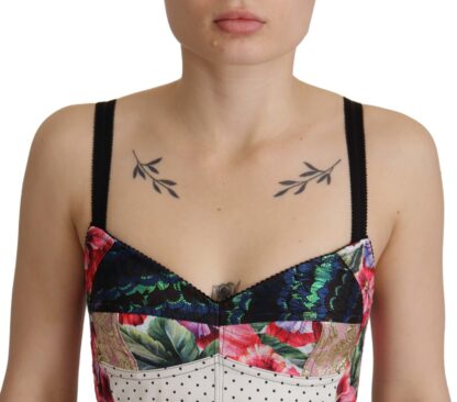 Dolce & Gabbana - Floral Print Cropped Corset Top