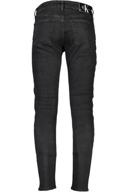 Calvin Klein - Black Cotton Men Slim Jean