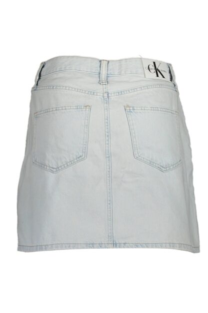 Calvin Klein - Light Blue Cotton Women Skirt