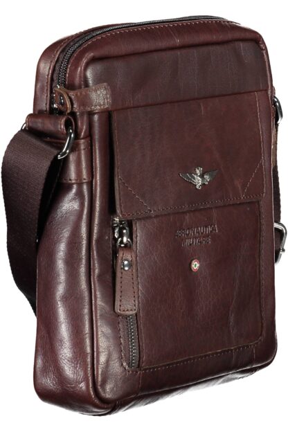 Aeronautica Militare - Brown Polyester Men Shoulder Bag