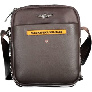 Aeronautica Militare - Black Polyester Men Shoulder Bag