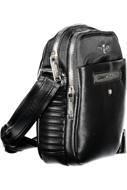 Aeronautica Militare - Black Polyester Men Shoulder Bag