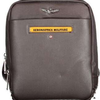 Aeronautica Militare - Black Polyester Men Shoulder Bag