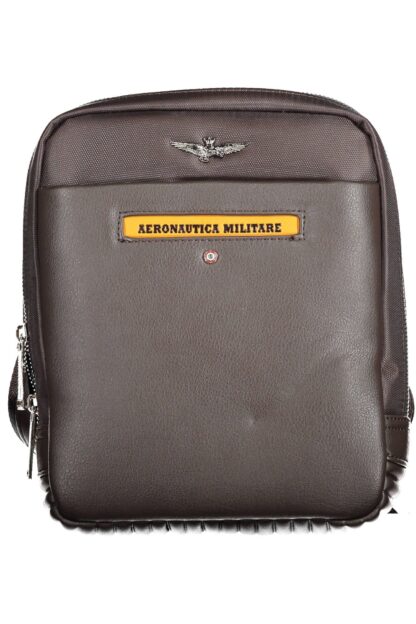 Aeronautica Militare - Brown Polyester Men Shoulder Bag