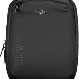 Aeronautica Militare - Black Polyester Men Shoulder Bag