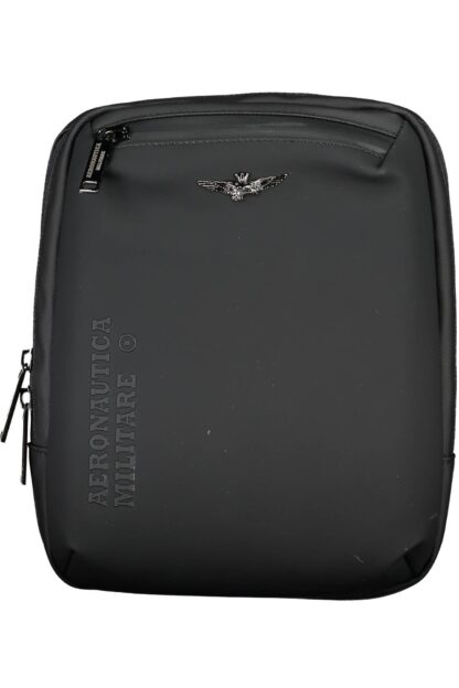 Aeronautica Militare - Black Polyester Men Shoulder Bag