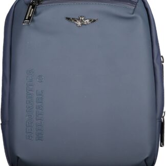 Aeronautica Militare - Blue Cotton Men Shoulder Bag