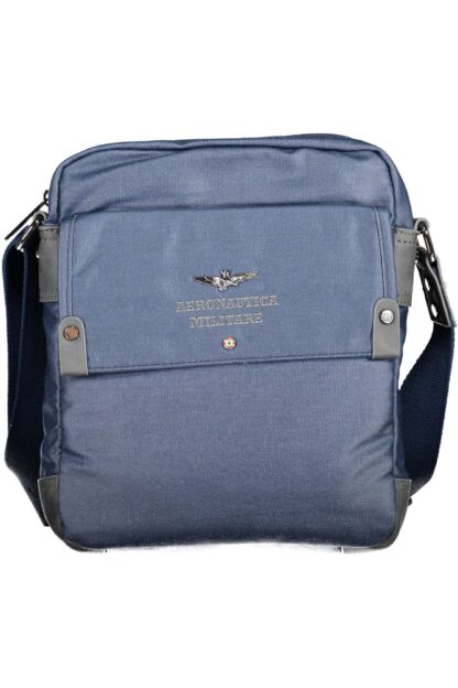 Aeronautica Militare - Blue Cotton Men Shoulder Bag