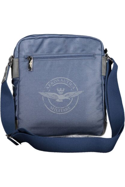 Aeronautica Militare - Blue Cotton Men Shoulder Bag