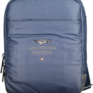 Aeronautica Militare - Blue Polyester Men Shoulder Bag