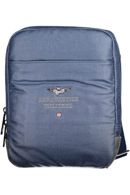 Aeronautica Militare - Blue Cotton Men Shoulder Bag