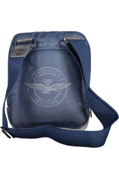 Aeronautica Militare - Blue Cotton Men Shoulder Bag