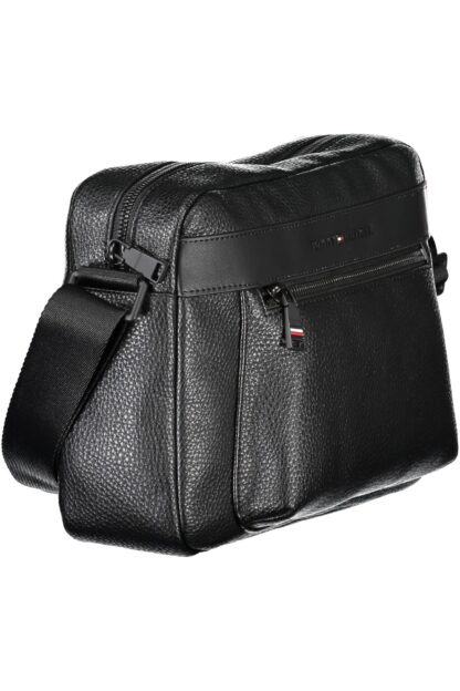 Tommy Hilfiger - Black Polyurethane Men Shoulder Bag