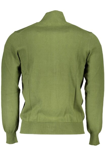 U.S. Grand Polo - Green Cotton Men Sweater Turtleneck Long Sleeve