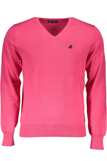 U.S. Grand Polo - Pink Cotton Men Sweater