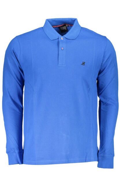 U.S. Grand Polo - Blue Cotton Men Polo Shirt