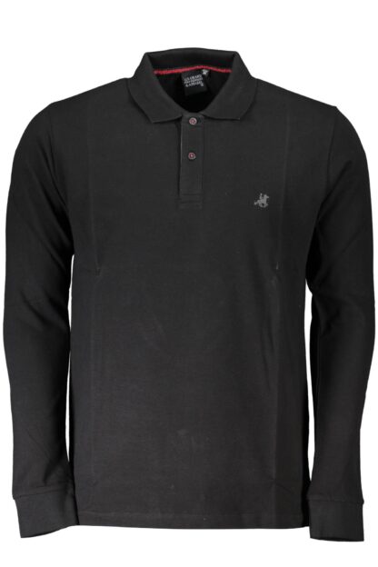 U.S. Grand Polo - Black Cotton Men Polo Shirt