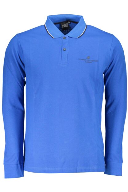 U.S. Grand Polo - Blue Cotton Men Polo Shirt