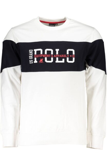 U.S. Grand Polo - White Cotton Men Sweater