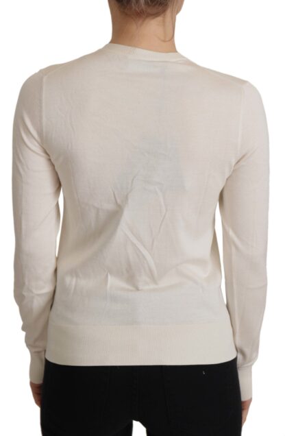 Dolce & Gabbana - Elegant Off-White Silk Cardigan