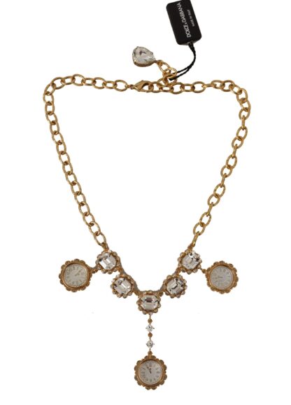 Dolce & Gabbana - Elegant Timekeeper Statement Necklace