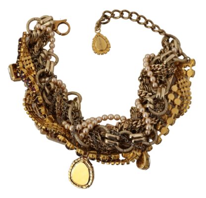 Dolce & Gabbana - Sicilian Sparkle Gold-Tone Statement Necklace