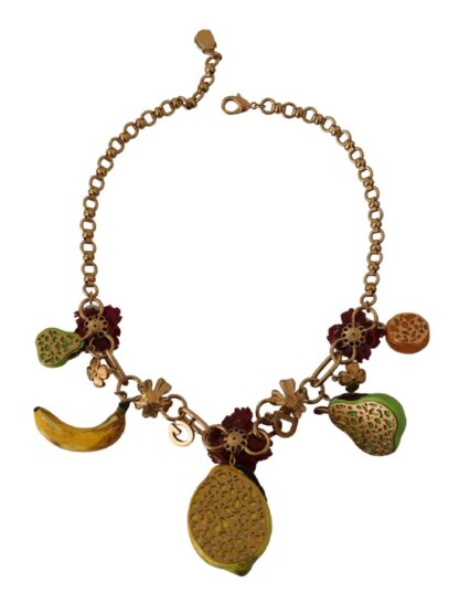 Dolce & Gabbana - Chic Gold Statement Sicily Fruit Necklace