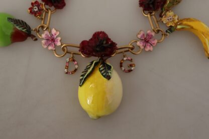 Dolce & Gabbana - Chic Gold Statement Sicily Fruit Necklace