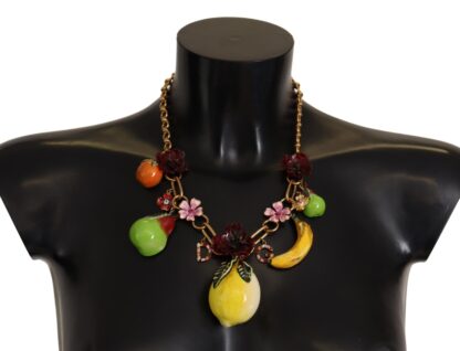 Dolce & Gabbana - Chic Gold Statement Sicily Fruit Necklace