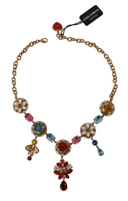 Dolce & Gabbana - Elegant Floral Statement Necklace