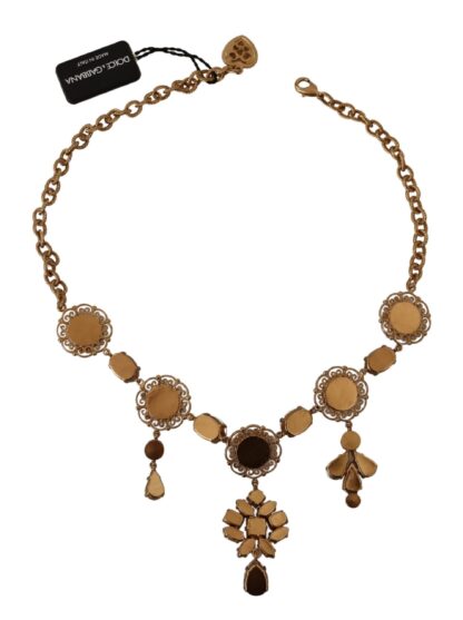 Dolce & Gabbana - Elegant Floral Statement Necklace