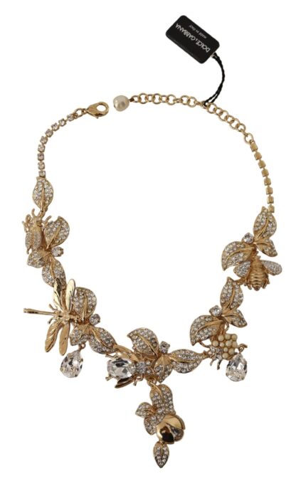 Dolce & Gabbana - Elegant Sicily Floral Bug Statement Necklace