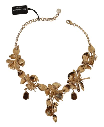 Dolce & Gabbana - Elegant Sicily Floral Bug Statement Necklace