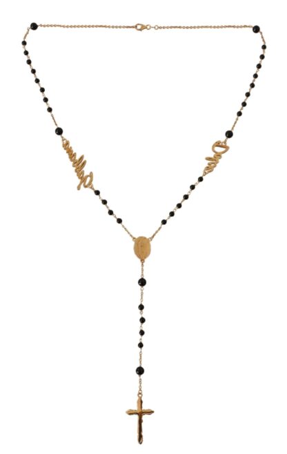 Dolce & Gabbana - Elegant Gold-Plated Rosemary Necklace