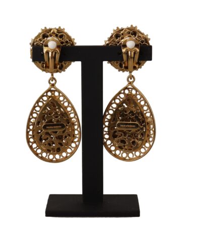 Dolce & Gabbana - Baroque Sicilian Dangle Clip-on Earrings