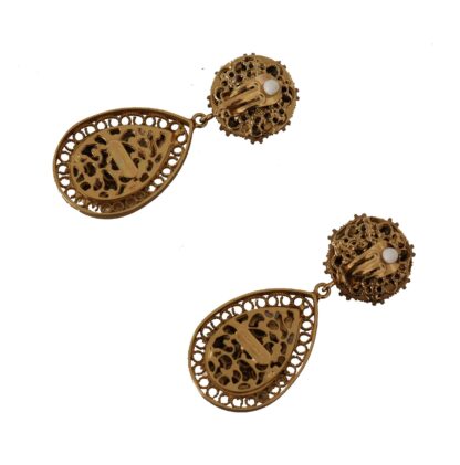 Dolce & Gabbana - Baroque Sicilian Dangle Clip-on Earrings