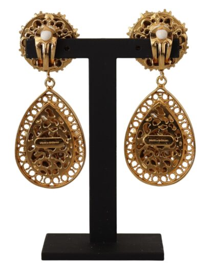 Dolce & Gabbana - Baroque Multicolor Crystal Dangle Earrings