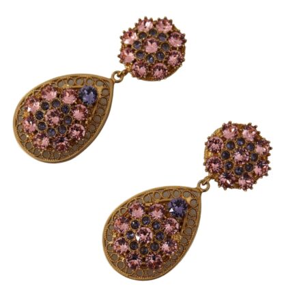 Dolce & Gabbana - Baroque Multicolor Crystal Dangle Earrings