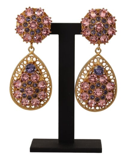 Dolce & Gabbana - Baroque Multicolor Crystal Dangle Earrings