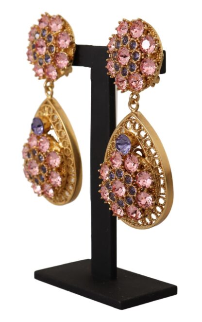 Dolce & Gabbana - Baroque Multicolor Crystal Dangle Earrings