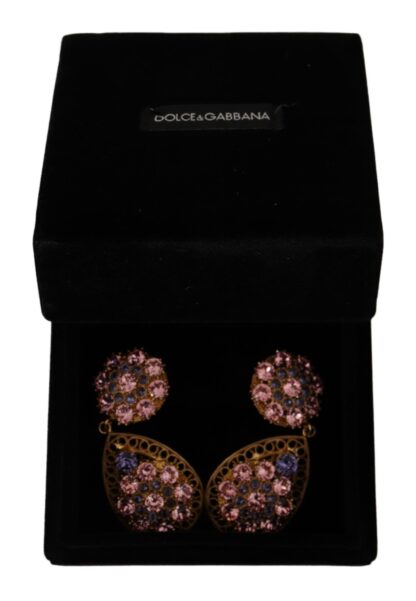 Dolce & Gabbana - Baroque Multicolor Crystal Dangle Earrings