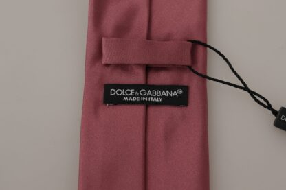 Dolce & Gabbana - Elegant Pink Silk Bow Tie