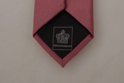 Dolce & Gabbana - Elegant Pink Silk Bow Tie