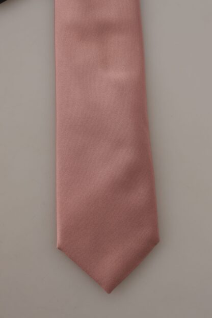 Dolce & Gabbana - Elegant Pink Silk Bow Tie