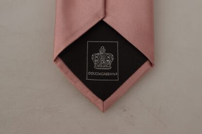 Dolce & Gabbana - Elegant Pink Silk Bow Tie