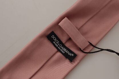 Dolce & Gabbana - Elegant Pink Silk Bow Tie