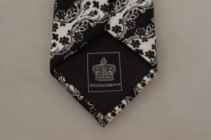 Dolce & Gabbana - Elegant Floral Print Silk Bow Tie