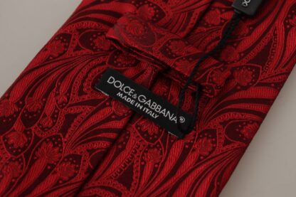 Dolce & Gabbana - Elegant Red Silk Men's Tie