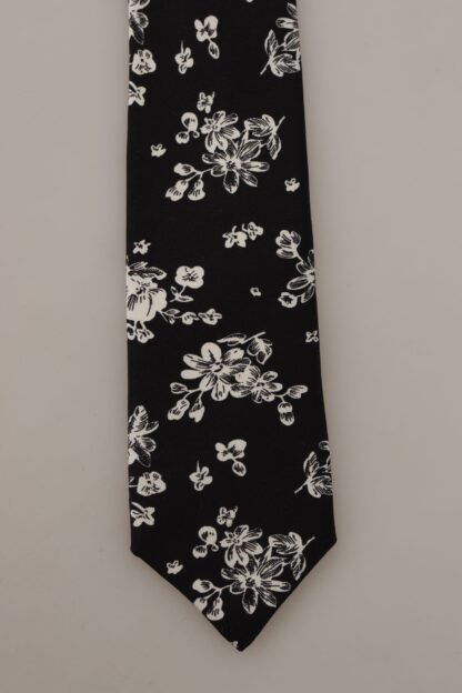 Dolce & Gabbana - Elegance in Bloom Silk Bow Tie